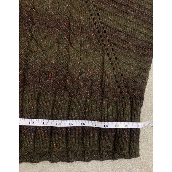 Coldwater Creek Sweater Womens XS/S Short Sleeve Cable Knit Pullover Turtleneck - Picture 10 of 11